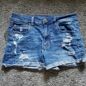 American Eagle Hi-Rise Shortie Shorts
